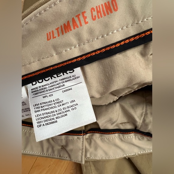 🐪33Wx30LUltimate Chinos | Slim Fit | Dockers Men's Beige / Tan / Khaki Pants - Picture 12 of 16